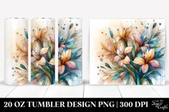 Wooden Small Stained Freesia 20 Oz Tumbler Product Image 1