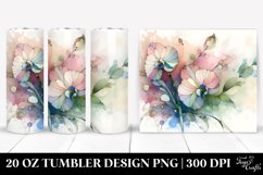Wooden Small Stained Sweet Pea 20 Oz Tumbler Product Image 1