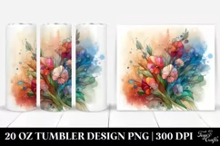 Wooden Sweet Pea Watercolor Product Image 1