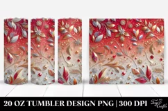 Colorful Glittery Red | 20 Oz Tumbler Product Image 1