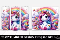 Cute Unicorn Drawing | 20 oz Tumbler Product Image 1
