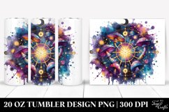 Vibrant Magical Mushroom Tarot Clipart Product Image 1