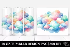 Simple Colorful Pastel Cloud | 20 oz Tumbler Product Image 1