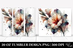 20 Oz Tumbler Sublimation | Abstract Gladiolus with Product Image 1