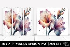 20 Oz Tumbler Sublimation | Abstract Gladiolus with Product Image 1