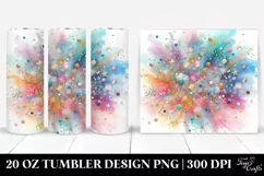 Colorful Glittery Splash | 20 Oz Tumbler Product Image 1