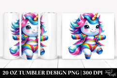 Dancing Baby Unicorn, Style 20 Oz Tumbler Product Image 1
