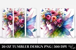Fairy with Floral Wreath | 20 oz Tumbler Product Image 1