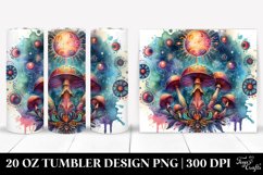 Vibrant Magical Mushroom Tarot Clipart Product Image 1