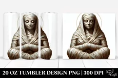 Simple Mummy Digital Painting | 20 oz Tumbler Product Image 1