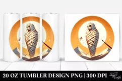 Simple Mummy Digital Painting | 20 oz Tumbler Product Image 1