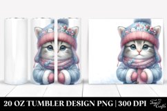 Winter Baby Cat Tumbler | 20 oz Tumbler Product Image 1