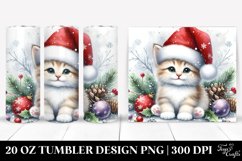 Santa Baby Cat Tumbler | 20 oz Tumbler Product Image 1