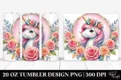 Baby Unicorn Rose | 20 oz Tumbler Product Image 1