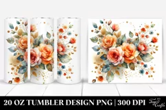 Orange Roses Tumbler | 20 oz Tumbler Product Image 1
