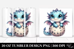 Cute Baby Dragon Smiling 20 Oz Tumbler Product Image 1