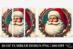 Retro Santa Christmas Clipart 20 Oz Tumbler Product Image 1