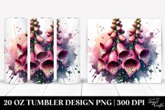 20 Oz Tumbler Sublimation | Glossy Foxglove with Metallic Product Image 1