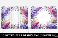 Vibrant Watercolor Frame Text | 20 oz Tumbler Product Image 1