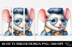 Vibrant Baby Mouse Posing | 20 oz Tumbler Product Image 1