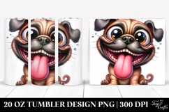 Cute Crazy Looking Furr Mastiff | 20 Oz Tumbler Product Image 1