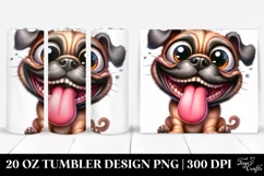 Cute Crazy Looking Furr Mastiff | 20 Oz Tumbler Product Image 1