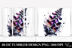 20 Oz Tumbler Sublimation | Glossy Foxglove with Metallic Product Image 1
