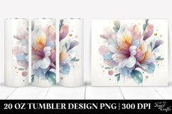 Abstract Pastel Shiny Freesia Tumbler Product Image 1