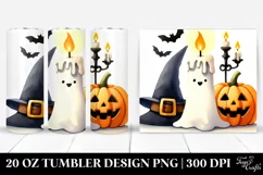 Simple Funny Halloween Candle 20 Oz Tumbler Product Image 1