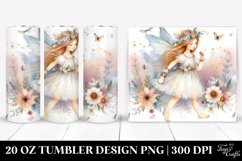 Whimsical Boho Fairy Clipart, Transparent 20 Oz Tumbler Product Image 1