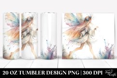 Whimsical Boho Fairy Clipart, Transparent 20 Oz Tumbler Product Image 1