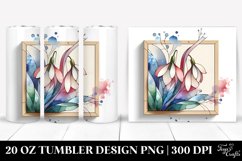 Wooden Small Stained Snowdrop 20 Oz Tumbler Product Image 1