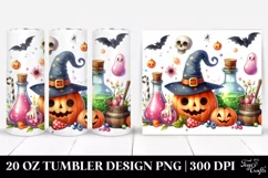 Funny Halloween Magic Potion Clipart 20 Oz Tumbler Product Image 1