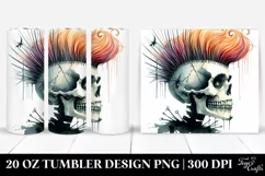 Halloween Image Skull Hair Pinocchio Tumbler Product Image 1