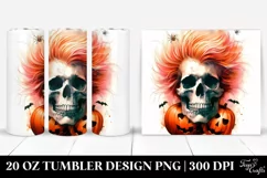 Halloween Image Skull Hair Pinocchio Tumbler Product Image 1