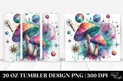 Magical Celestial Mushroom Design, Transparent PNG Product Image 1