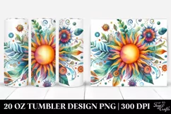 Whimsical Vibrant Sun Clipart 20 Oz Tumbler Product Image 1