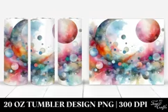 Colorful Abstract Pastel Moon | 20 Oz Tumbler Product Image 1
