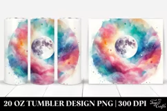 Colorful Abstract Pastel Moon | 20 Oz Tumbler Product Image 1