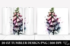 20 Oz Tumbler Sublimation | Material Floral Splash Design Product Image 1