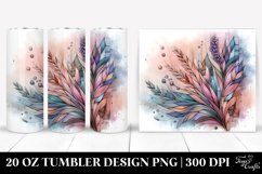 Lavender Wooden Frame Clipart, Transparent 20 Oz Tumbler Product Image 1