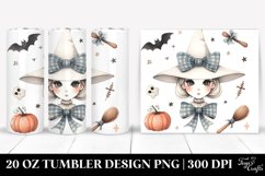Simplistic Halloween Image Coquette Bow Tumbler Product Image 1