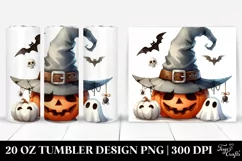 Simple Funny Halloween Clipart, 20 Oz Tumbler Product Image 1