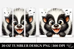 Cute Crazy Looking Furr Skunk | 20 Oz Tumbler Product Image 1