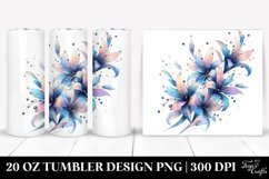 Elegant Shiny Dahlia Clipart 20 Oz Tumbler Product Image 1