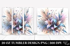 Elegant Shiny Dahlia Clipart 20 Oz Tumbler Product Image 1