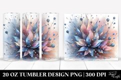 Abstract Shiny Lobelia Clipart, Transparent 20 Oz Tumbler Product Image 1