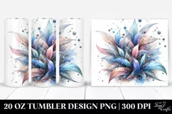 Abstract Shiny Lobelia Clipart, Transparent 20 Oz Tumbler Product Image 1