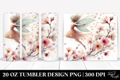 20 Oz Tumbler Sublimation | Fairy Tumbling Spring Petals Product Image 1