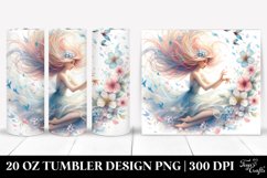 Fairy Tumbling with Spring Petals | 20 Oz Tumbler Product Image 1